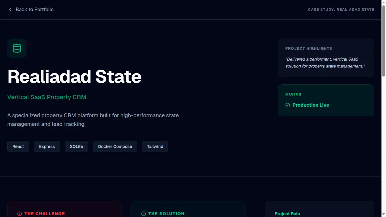 Realiadad State platform sign-in screen